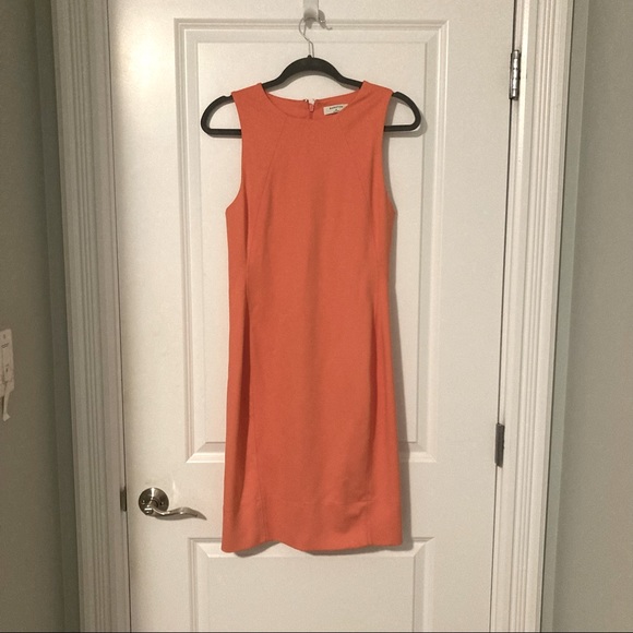 Aritzia Babaton Miguel Dress Size 10 PEACH/CORAL - Picture 2 of 6